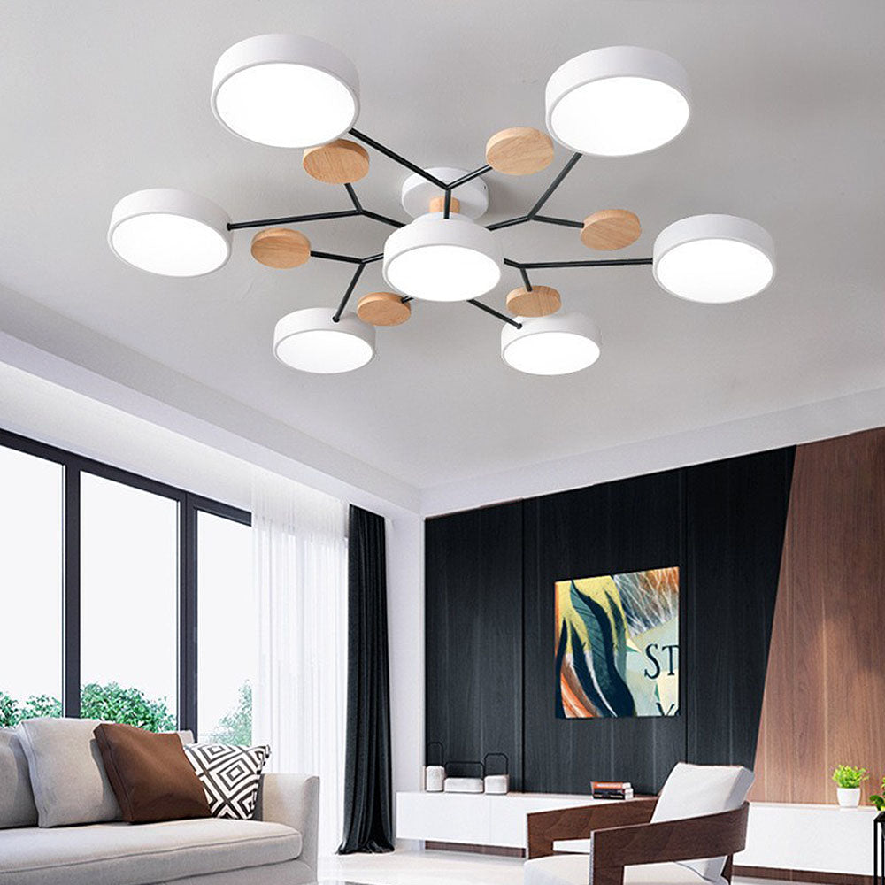 Naturalis | Elegant Organic Metal Ceiling Lamp for Dining Room Lights 2