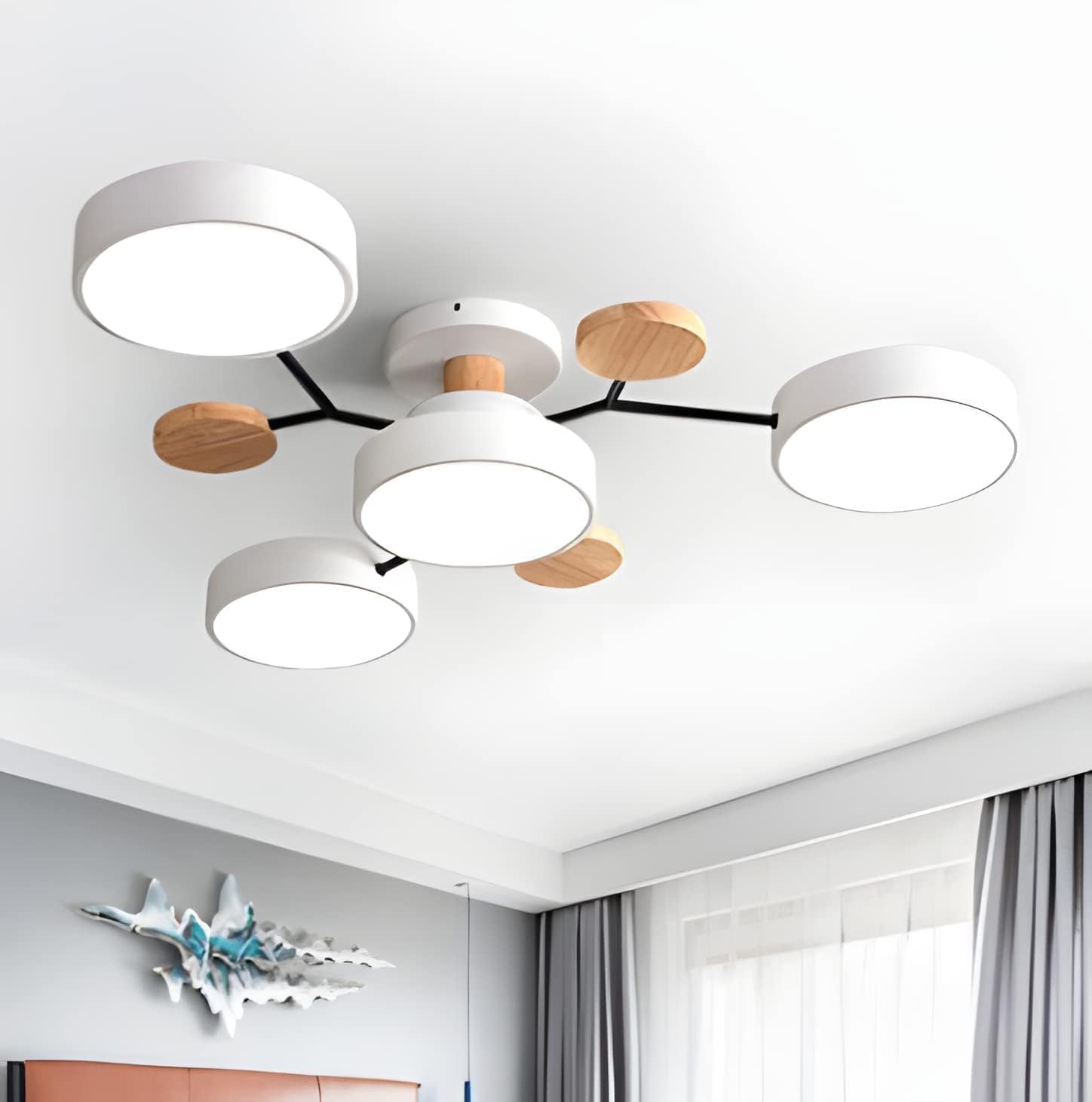 Naturalis | Elegant Organic Metal Ceiling Lamp for Dining Room Lights 7