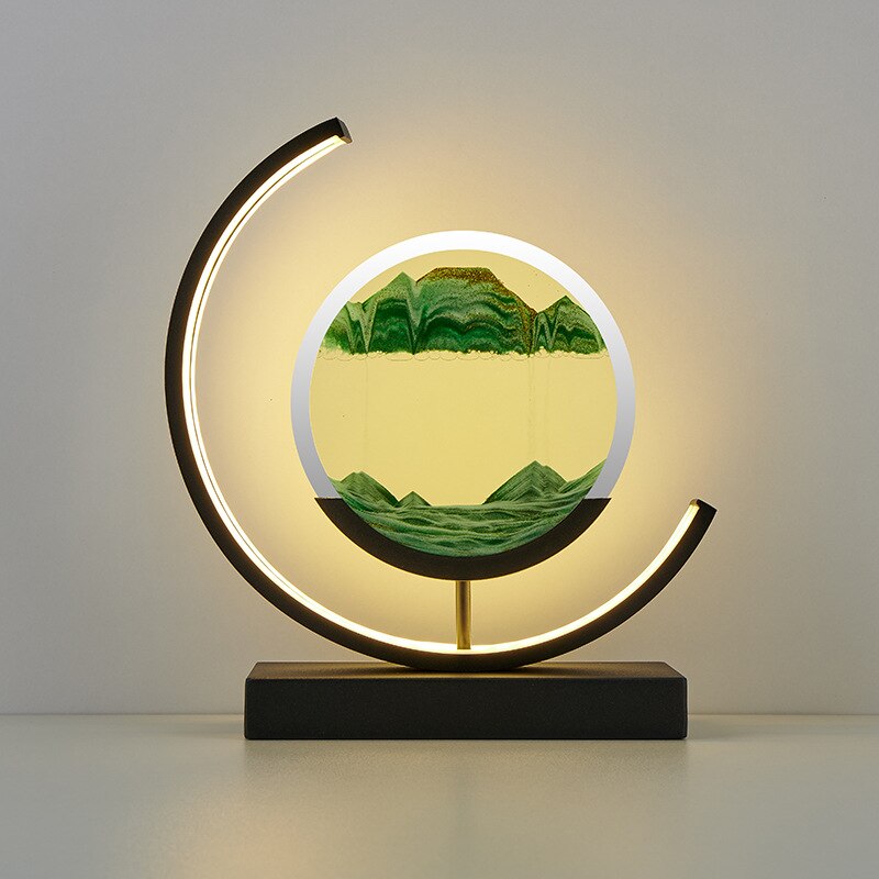 Sandscape | Serene Dynamic Quicksand Table Lamp for Relaxation 0