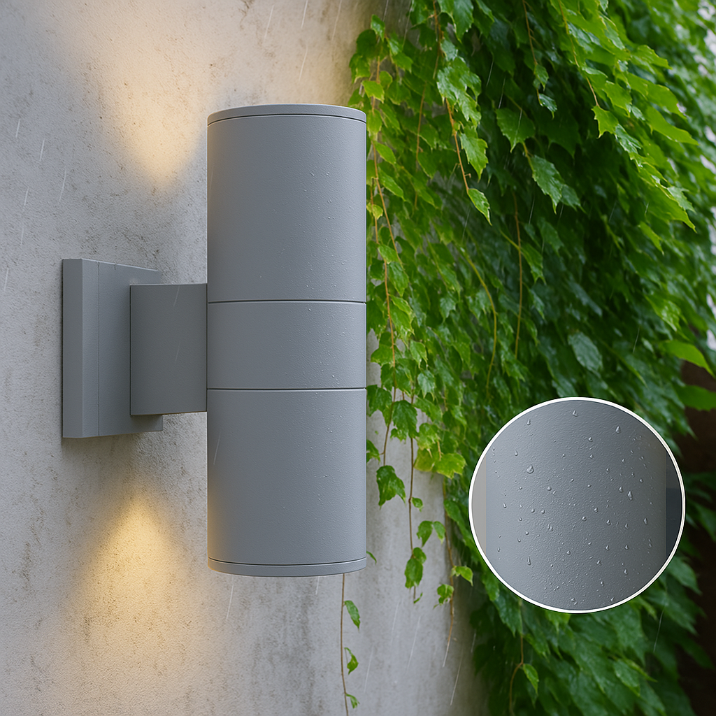 Sleek Outdoor Wall Light | Black Aluminium LED Sconce with Waterproof Design | Durable Illumination for Garden and Entryway 0