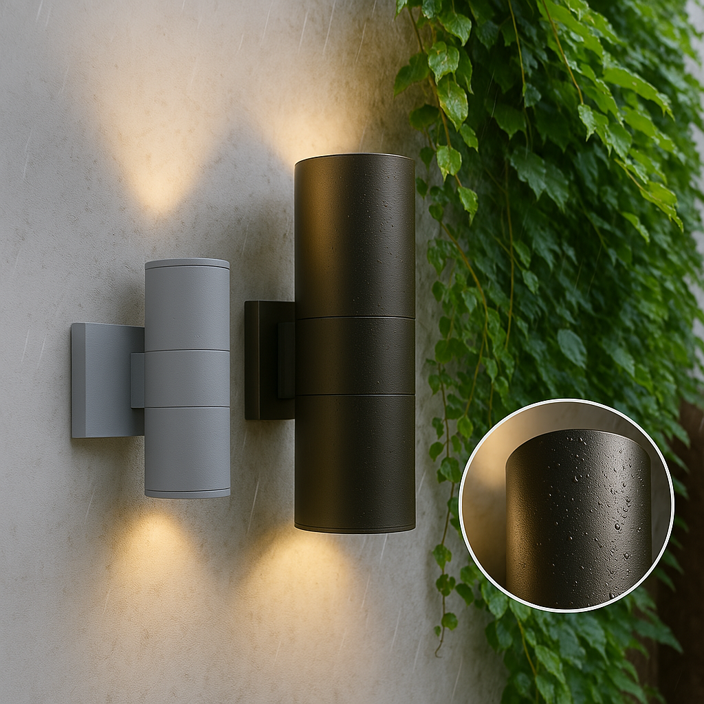 Sleek Outdoor Wall Light | Black Aluminium LED Sconce with Waterproof Design | Durable Illumination for Garden and Entryway 2