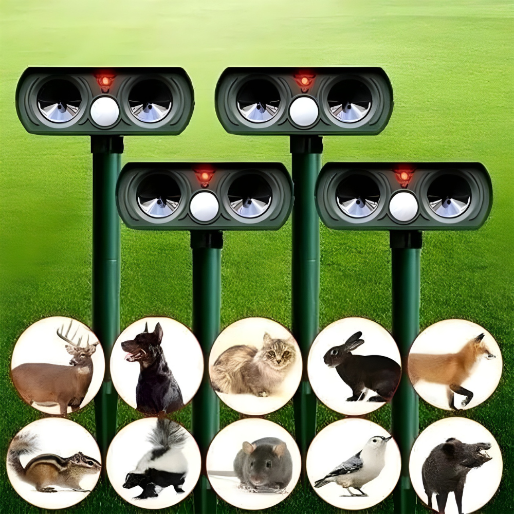 Solar Ultrasonic Pest Repeller | Mice & Rodent Repellent with Motion Detection | Year-Round Protection for Your Garden 1