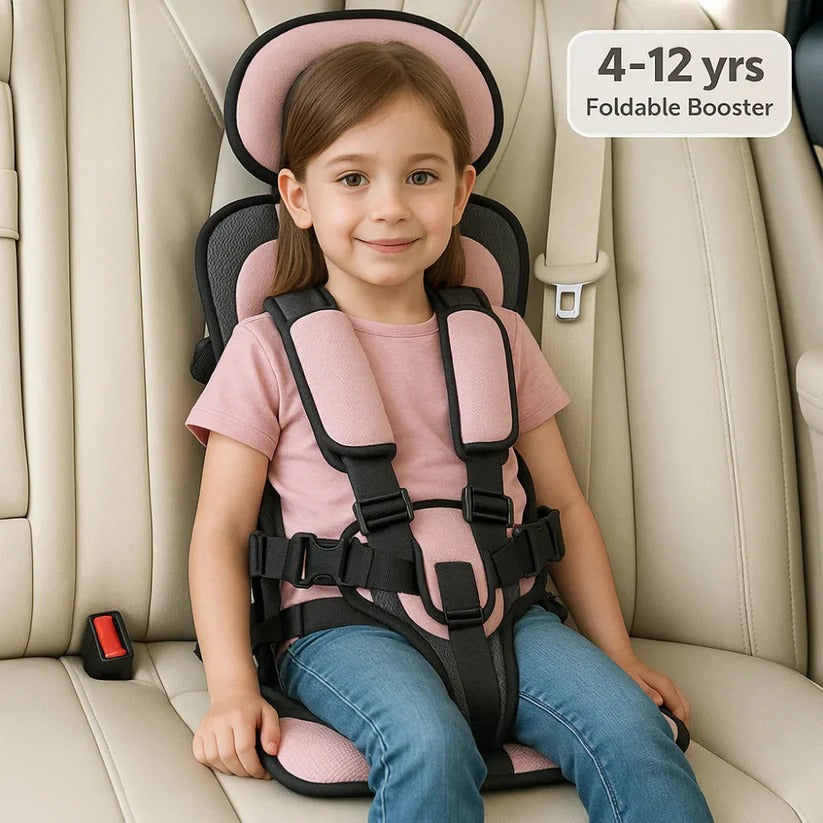 Travel Buddy | Compact Child Car Seat with 5-Point Harness | Lightweight & Foldable for Safe Family Travel 10