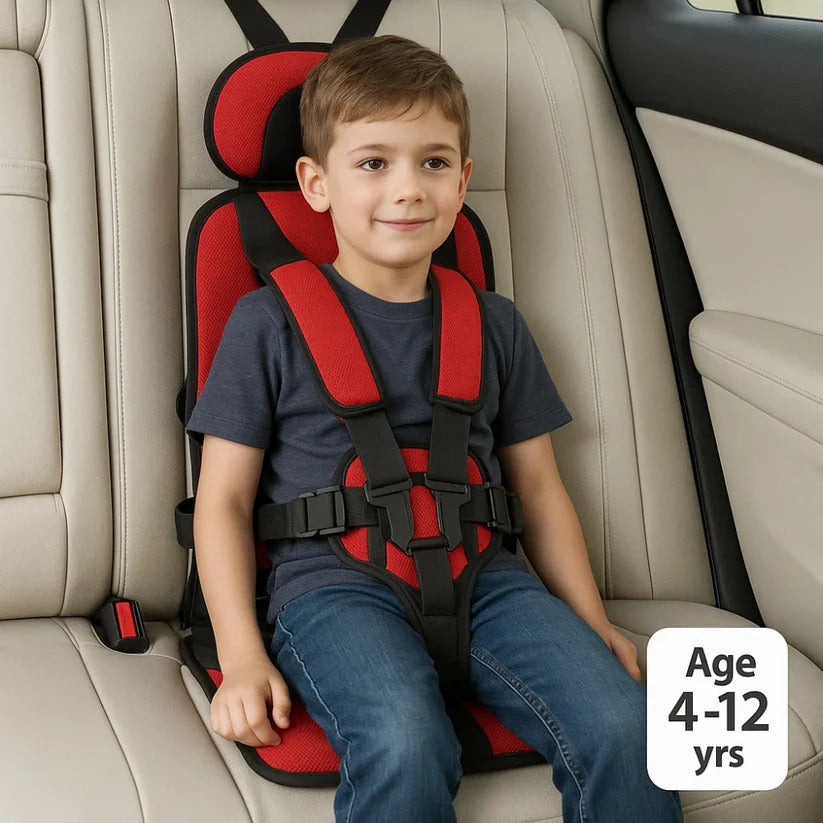 Travel Buddy | Compact Child Car Seat with 5-Point Harness | Lightweight & Foldable for Safe Family Travel 12