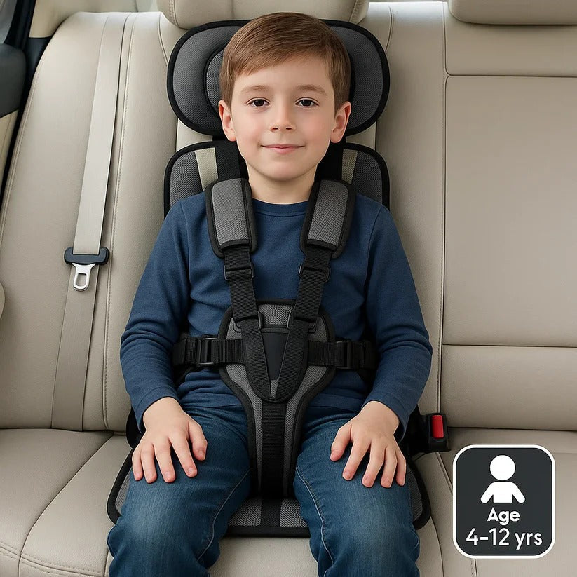 Travel Buddy | Compact Child Car Seat with 5-Point Harness | Lightweight & Foldable for Safe Family Travel 13