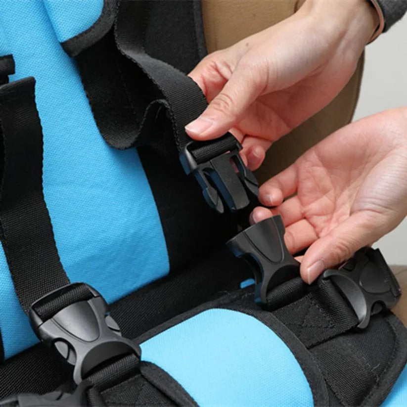Travel Buddy | Compact Child Car Seat with 5-Point Harness | Lightweight & Foldable for Safe Family Travel 7