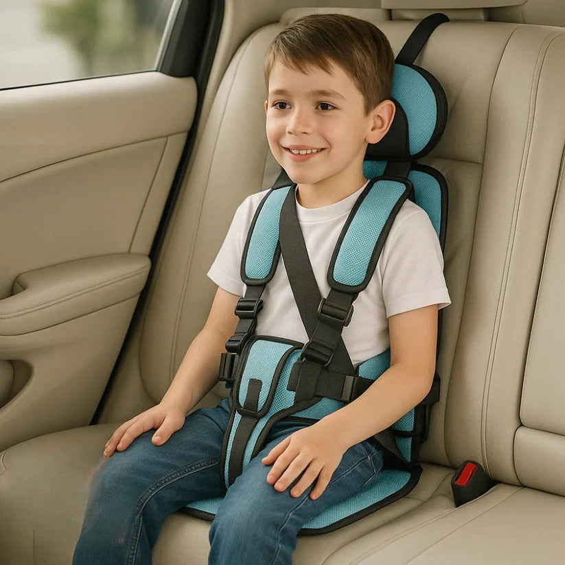 Travel Buddy | Compact Child Car Seat with 5-Point Harness | Lightweight & Foldable for Safe Family Travel 9