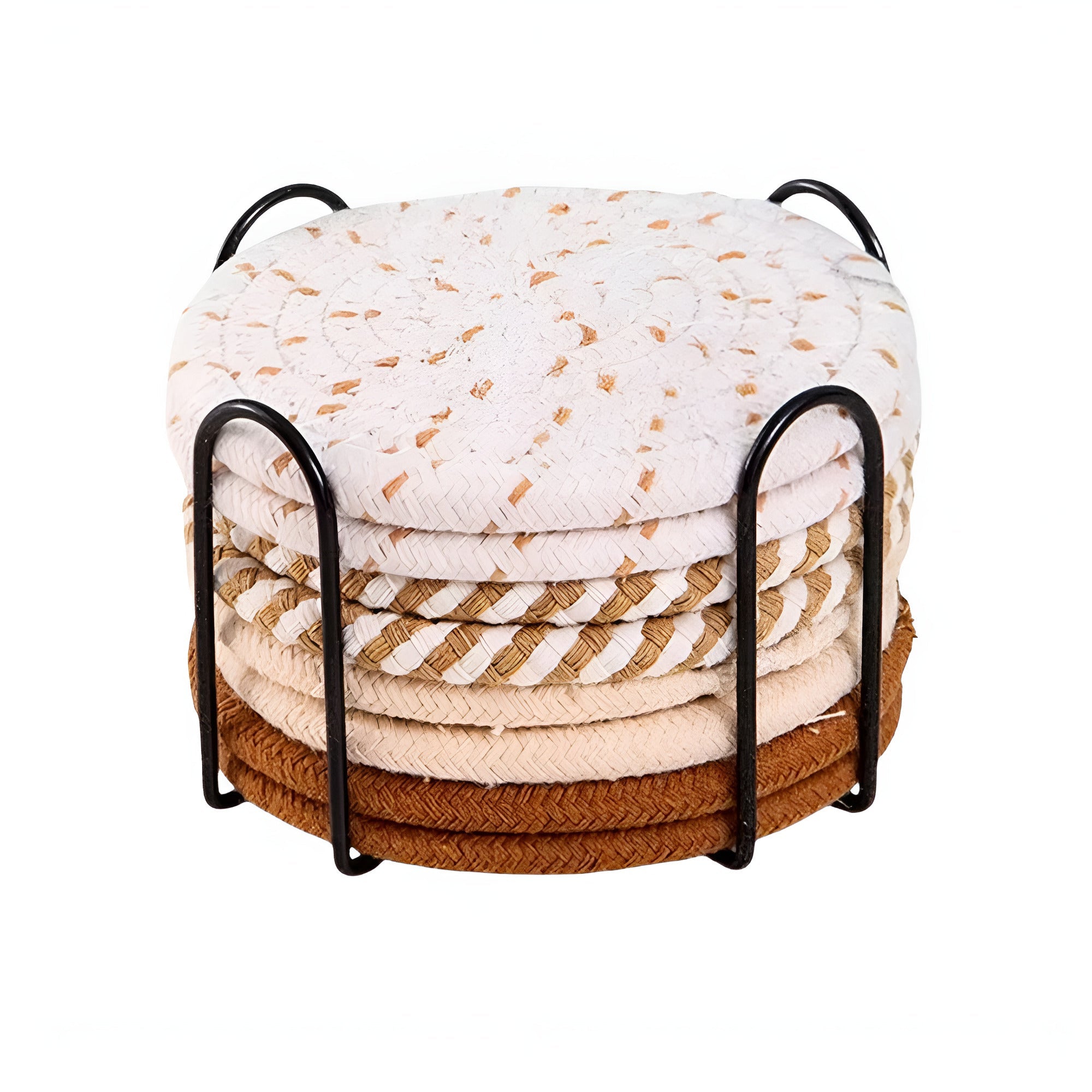 Woven Whirl Coaster Set | 8Pcs Set 9