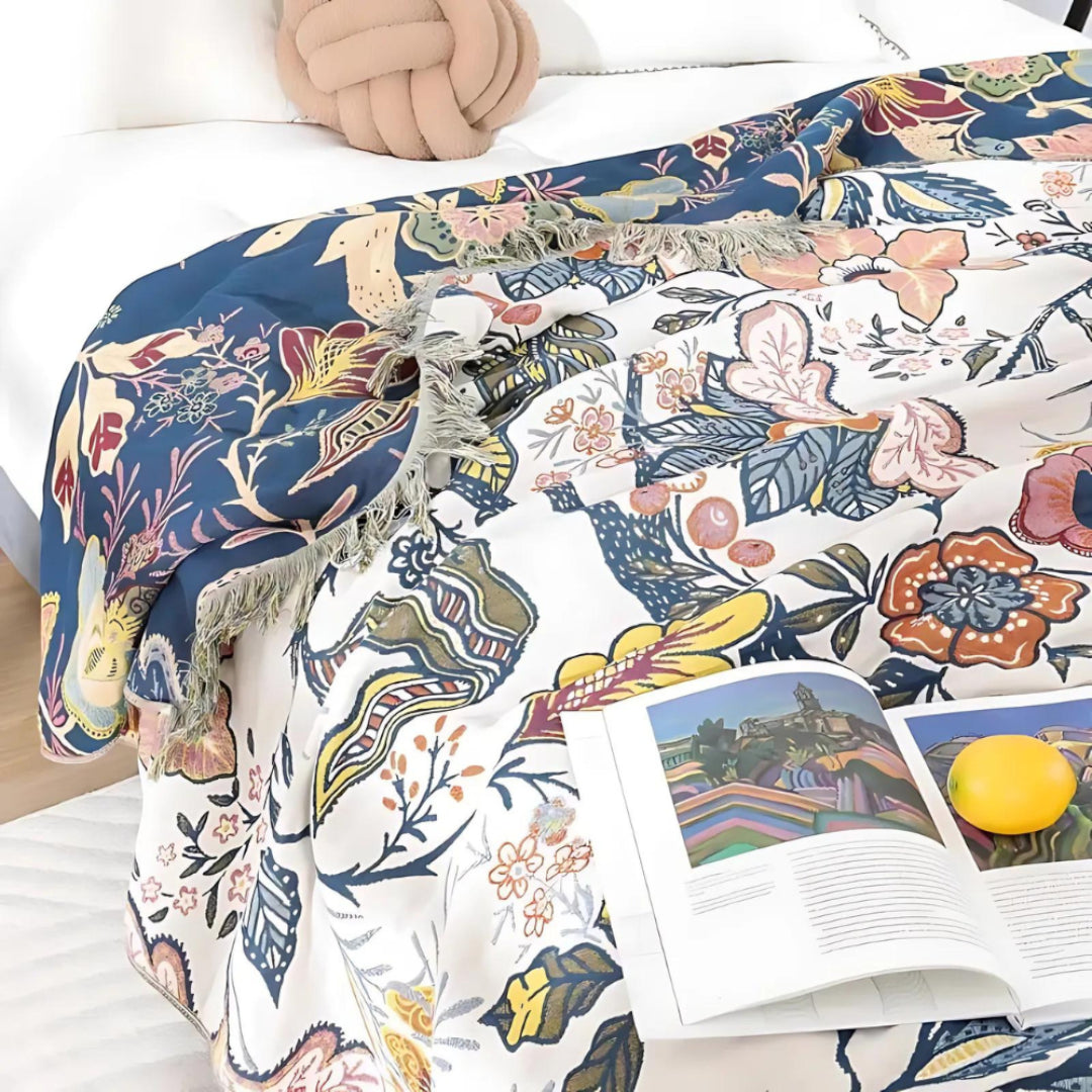 Summer Throw Blanket | Floral