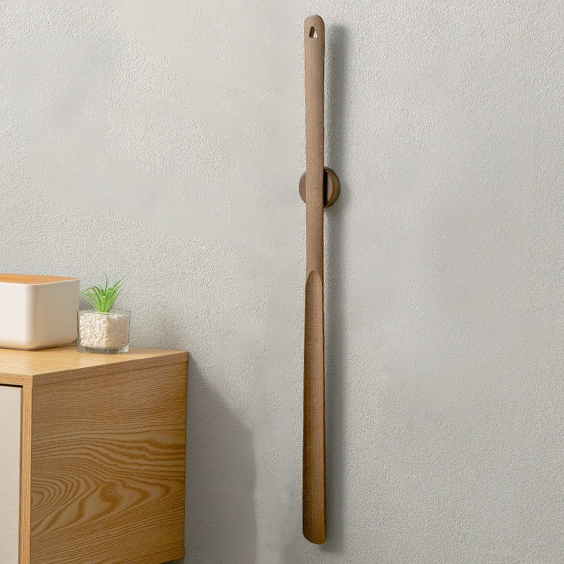 Long Wooden Magnetic Shoehorn