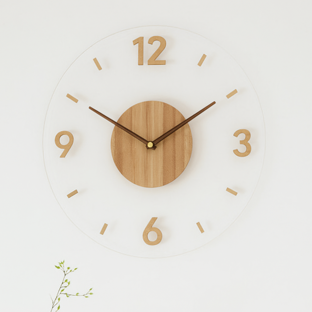 Scandinavian Wall Clock | Modern Silent Design